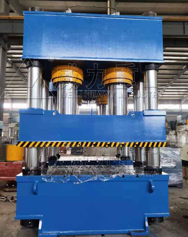 630噸雙缸四柱式石英洗衣池熱壓成型液壓機設(shè)備