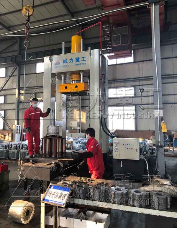 龍門(mén)電機(jī)軸壓裝液壓機(jī)